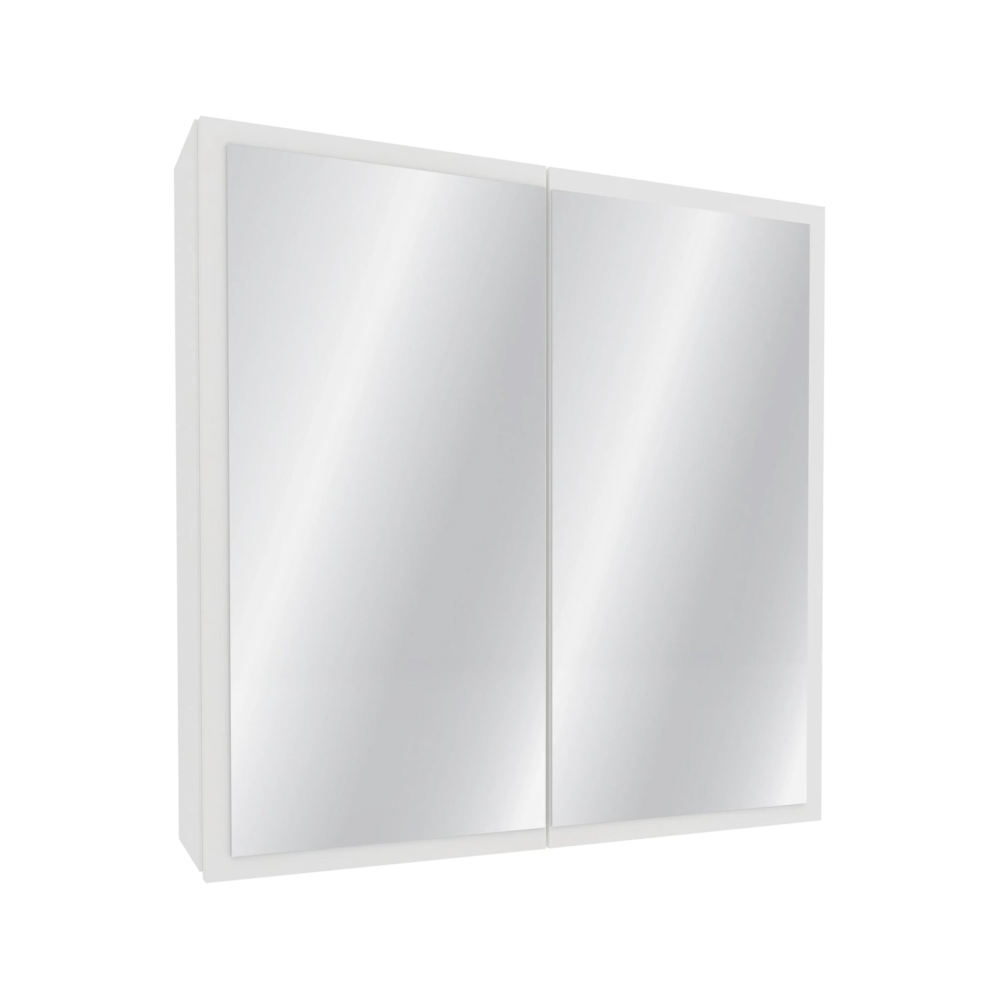 Corp Baie haaus Teno, Suspendat, Alb, cu oglinzi, 60 x 13 x 60 cm