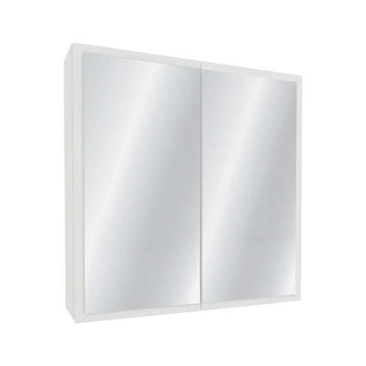 Corp Baie haaus Teno, Suspendat, Alb, cu oglinzi, 60 x 13 x 60 cm