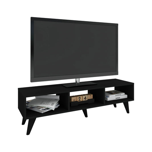 Comoda TV Tirro haaus V1, Negru, 120 x 35 x 35 cm
