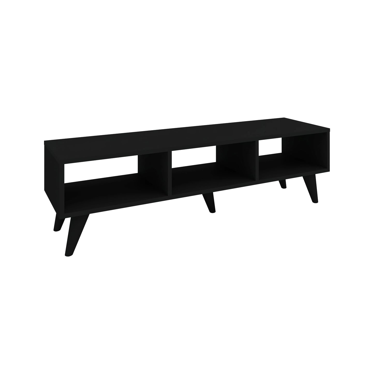 Comoda TV Tirro haaus V1, Negru, 120 x 35 x 35 cm