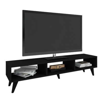 Comoda TV Tirro haaus V2, Negru, 150 x 35 x 35 cm