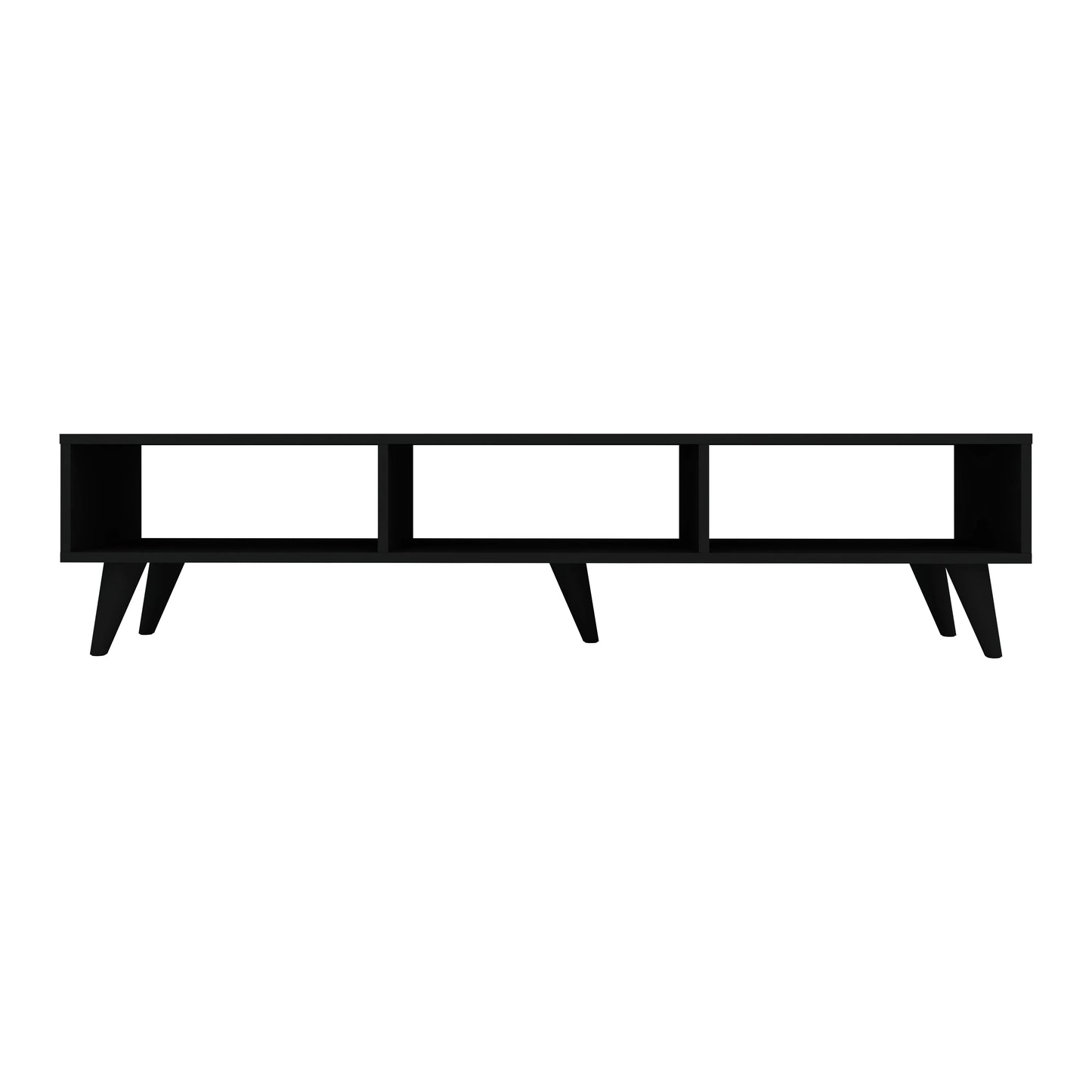 Comoda TV Tirro haaus V2, Negru, 150 x 35 x 35 cm