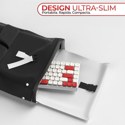 Tastatura Mecanica Gaming Timebox,Wireless, 2,4G, Bluetooth, iluminare RGB, 84 taste Ultra-Slim , cu cablu Type-C, Brown Switch, Baza metalica, Compatibil Windows, Mac, Alb - 221.ro