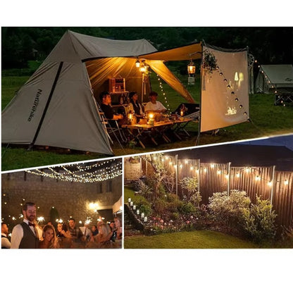 Ghirlanda luminoasa, solara, decorativa, interconectabila, Naimeed D6087, 5m, 10 Becuri LED, Lumina Alb Rece