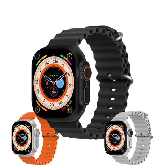 Smartwatch Ultra Plus 2.1" cu Apel Bluetooth, Monitorizare Sănătate (Ritm Cardiac, Oximetru, Somn, Calorii), 150+ Moduri Sport, Încărcare Wireless, rezistent, iOS & Android