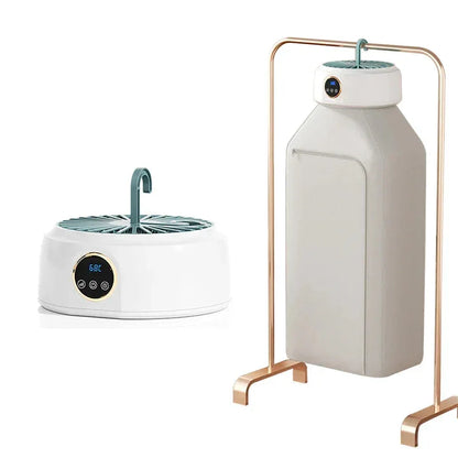 Uscător de Rufe Portabil 600W cu Timer Digital și Sac Pliabil – Ideal pentru Călătorii și Dormitor - EU