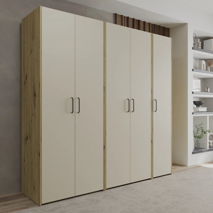 Dressing haaus Malmo V1, Stejar Artisan/Argila, L 204 cm