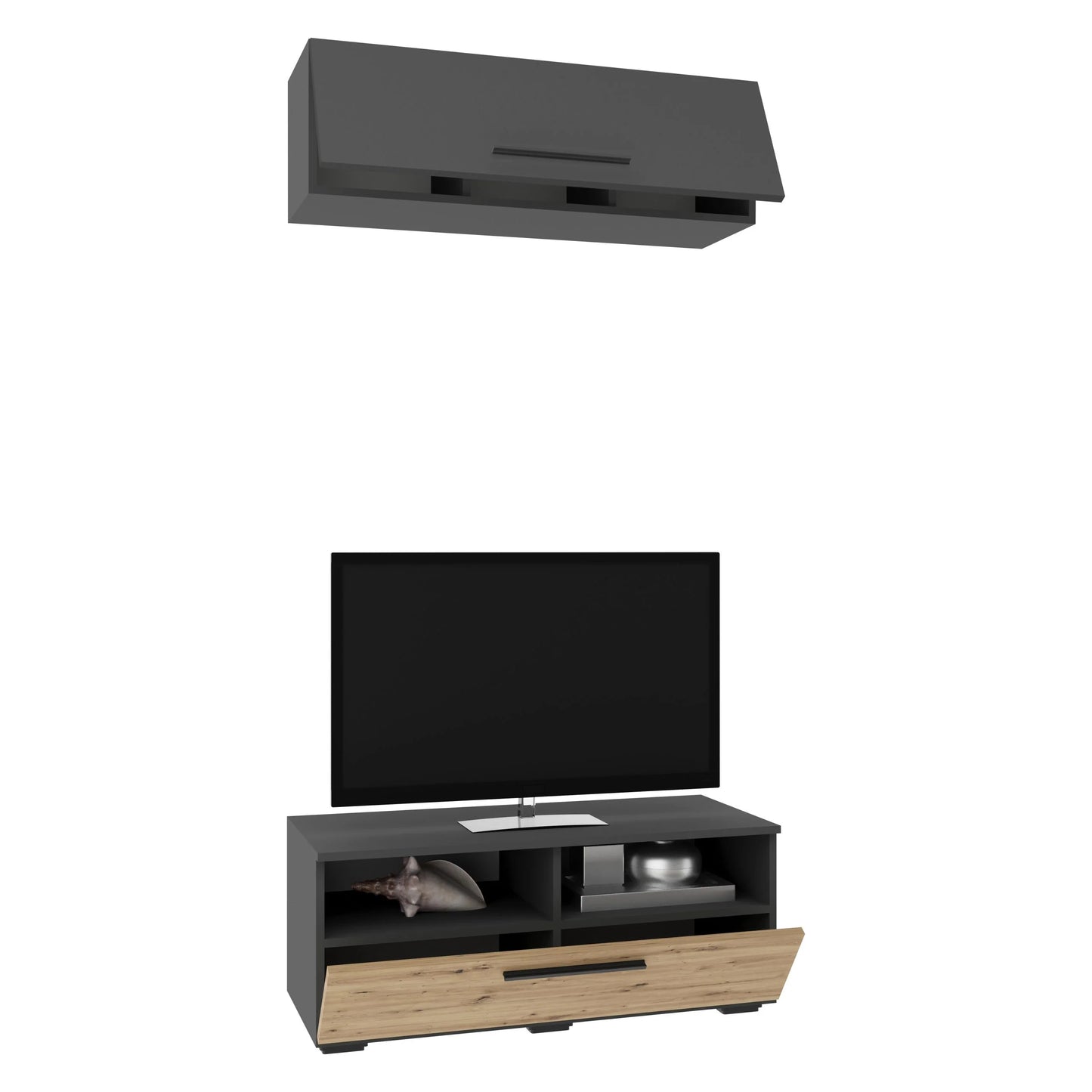 Living Kos haaus V11, Antracit/Stejar Artisan, L 95 cm