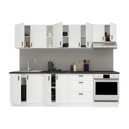 Set Bucatarie haaus Karo V18, Alb, Blat Thermo 28 mm, L 260 cm