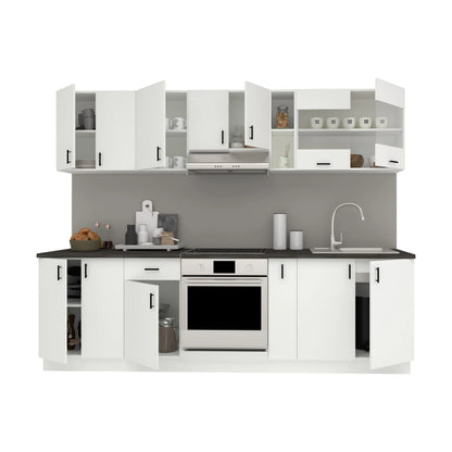 Set Bucatarie haaus Karo V19, Alb, Blat Thermo 28 mm, L 260 cm