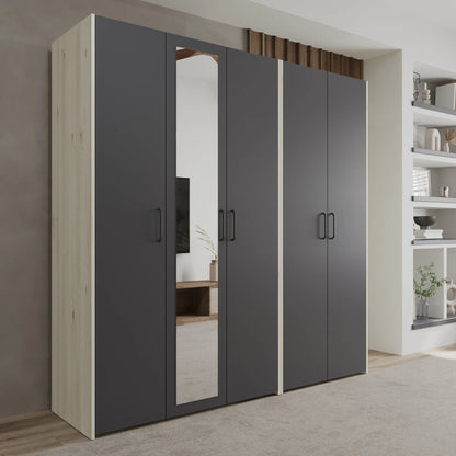 Dressing haaus Malmo V2, Stejar Alb/Antracit, L 201 cm