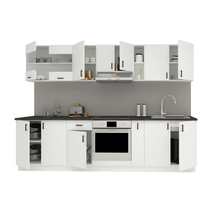 Set Bucatarie haaus Karo V21, Alb, Blat Thermo 28 mm, L 280 cm