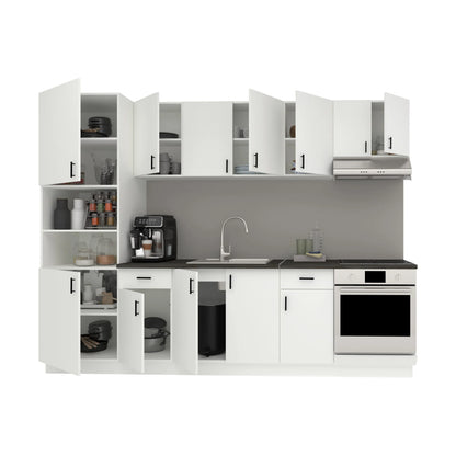Set Bucatarie haaus Karo V24, Alb, Blat Thermo 28 mm, L 280 cm