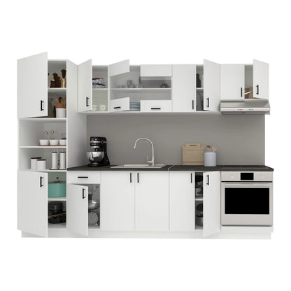 Set Bucatarie haaus Karo V27, Alb, Blat Thermo 28 mm, L 300 cm