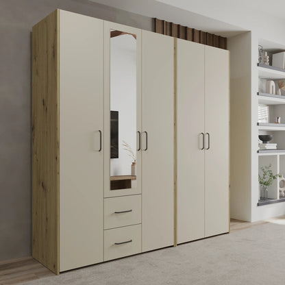 Dressing haaus Malmo V3, Stejar Artisan/Argila, L 201 cm