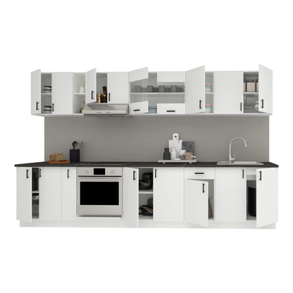 Set Bucatarie haaus Karo V32, Alb, Blat Thermo 28 mm, L 340 cm