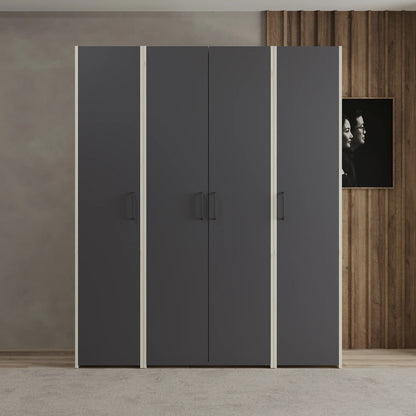 Dressing haaus Malmo V4, Stejar Alb/Antracit, L 165 cm