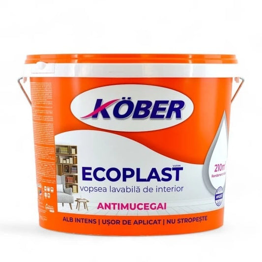 Vopsea lavabila pentru interior, ecoplast, 8.5L, KOBER / V4110N-P8.5L