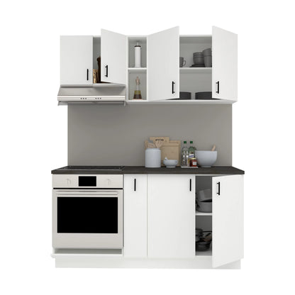 Set Bucatarie haaus Karo V7, Alb, Blat Thermo 28 mm, L 160 cm