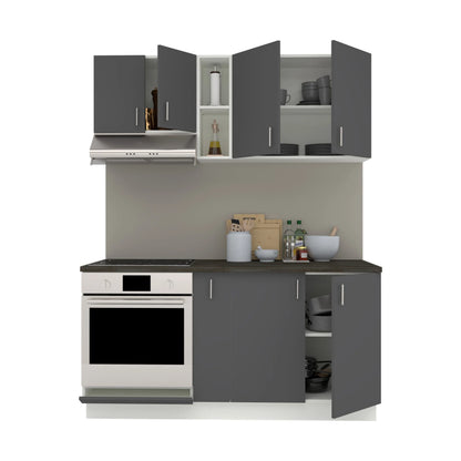 Set Bucatarie haaus Karo V7, Antracit/Alb, Blat Thermo 28 mm, L 160 cm