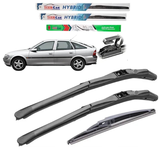 Ștergătoare Hybrid TeamCar® Opel Vectra B Hatchback (1995–2002) – Set Complet - 221.ro