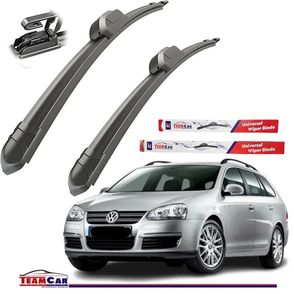 Ștergătoare TeamCar® Volkswagen Golf 5 Variant (2003–2008) – Flat Top Lock-Set față - 221.ro
