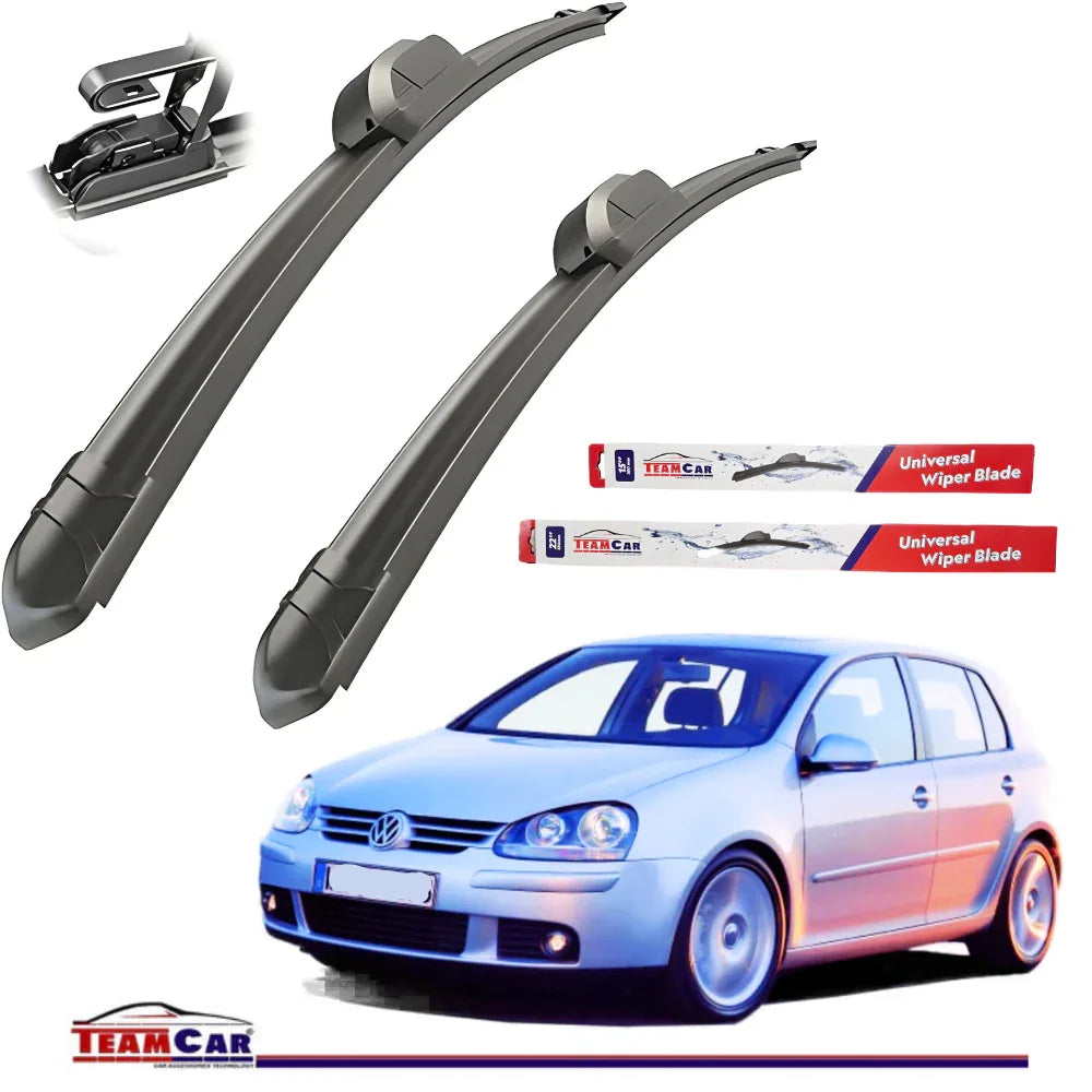 Ștergătoare TeamCar® Volkswagen Golf 5 (2003–2008) – Flat Adapt-Set față - 221.ro