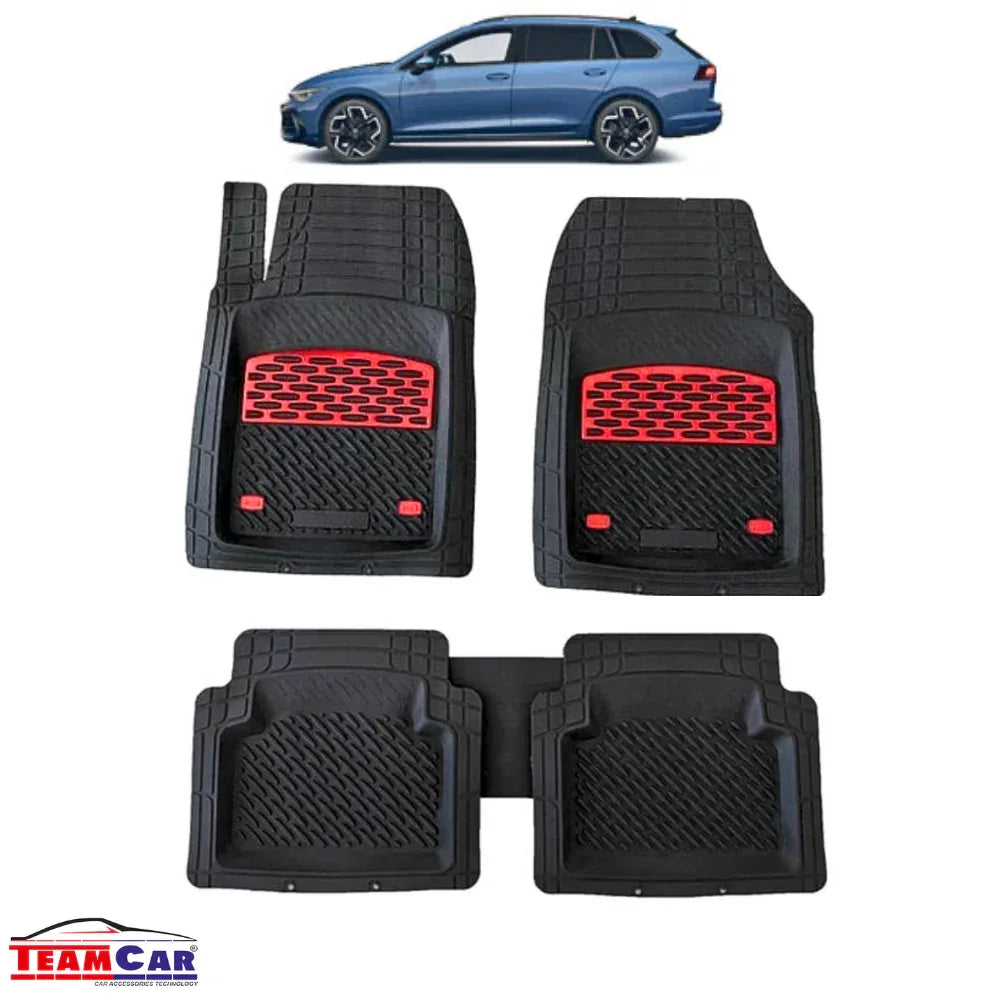 Covorase Auto TeamCar® Tip Tavita Compatibile Volkswagen Golf 8 Variant (2020–2025) Negru Intens - 221.ro