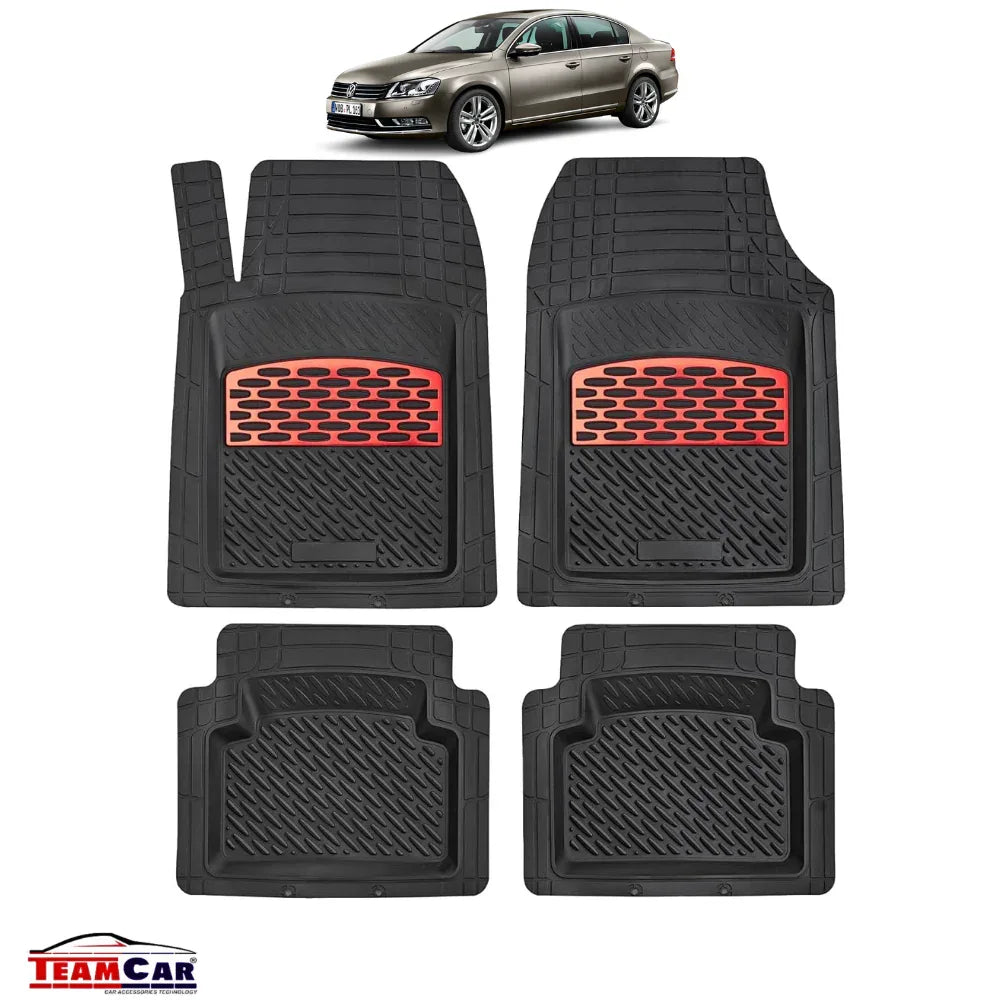 Covorase Auto TeamCar® Tip Tavita Volkswagen Passat B7 Sedan (2010–2014) Red - 221.ro