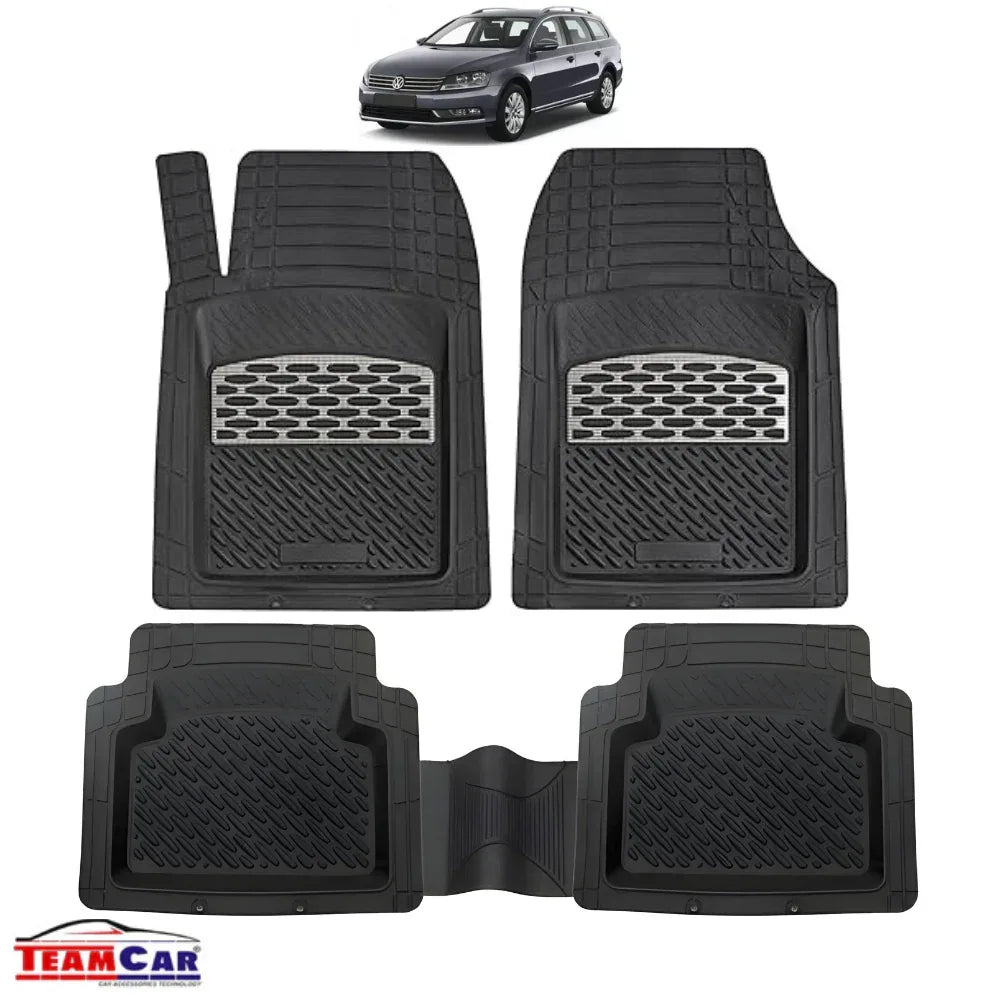 Volkswagen Passat B7 Variant Covorase Auto TeamCar® Tip Tavita Compatibile (2010–2014) Silver - 221.ro