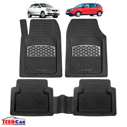Volkswagen Polo IV Covorașe TeamCar® Tip Tăviță Compatibile (2001–2009) - Silver - 221.ro