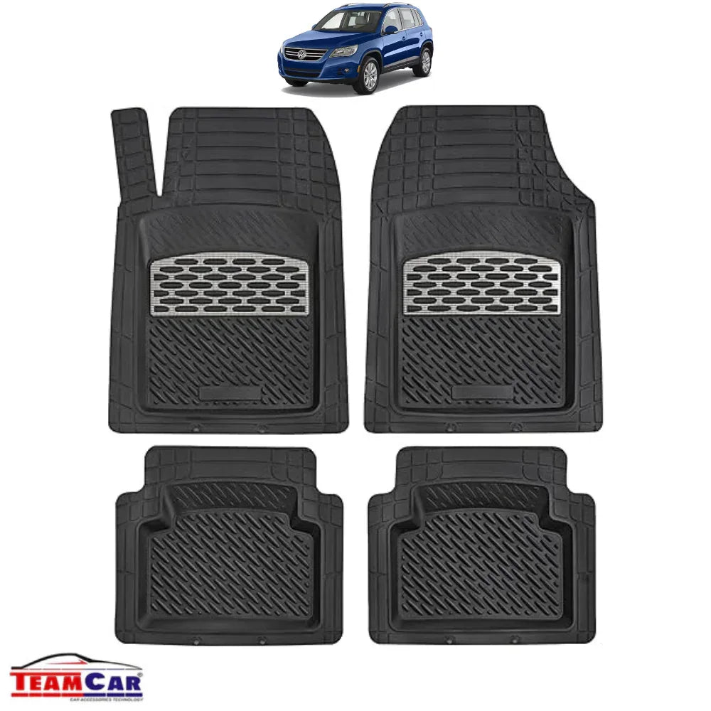 Covorașe Auto TeamCar® Tip Tăviță Compatibile Volkswagen Tiguan I (2007–2016) - Suv Silver - 221.ro