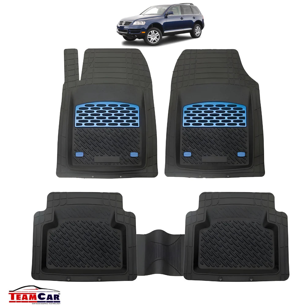 Volkswagen Touareg Covorașe Auto TeamCar® Tip Tăviță Compatibile (2002–2010) - Blue