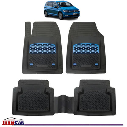 Covorașe Auto TeamCar® Tip Tăviță Volkswagen Touran II (2015+) - Blue