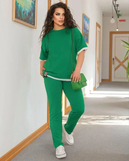 Trening dama din bumbac marimi mari 8098