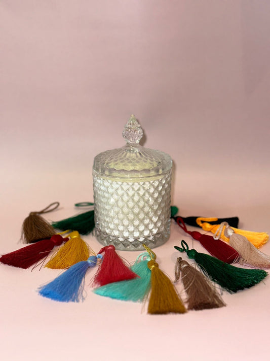 Lumânare în bombonieră de sticlă Royal 1