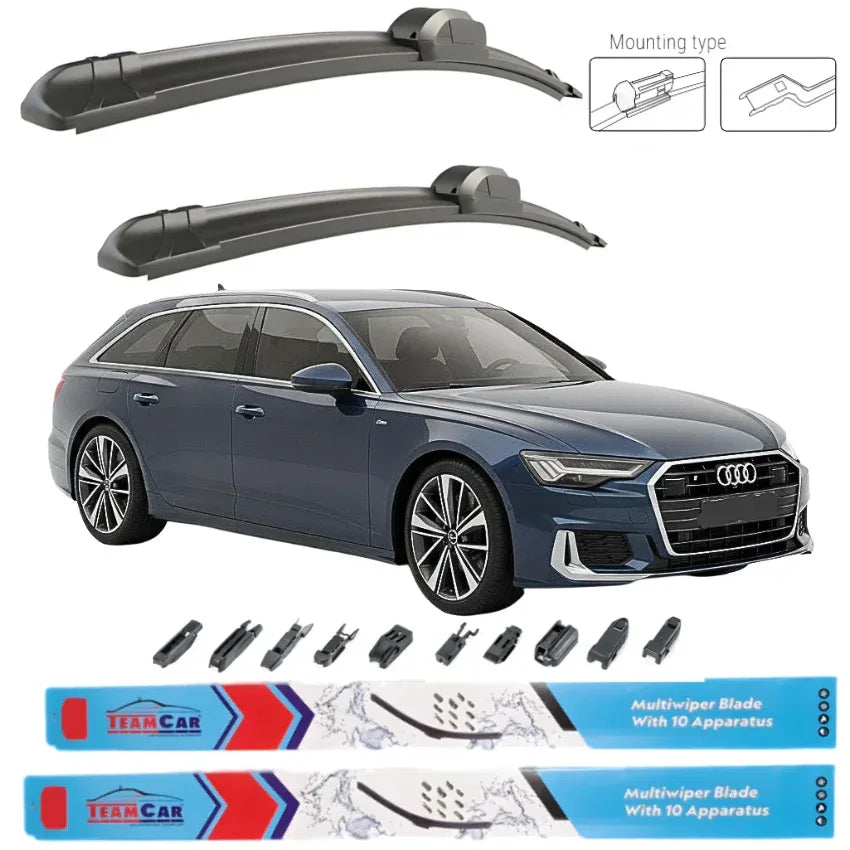 Stergatoare Audi A6 (Avant C8 fără duză integrată în braț) 2018-2024 – Set fata - 221.ro