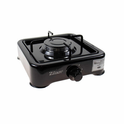 Pachet aragaz 1 ochi, 27×27 cm. (ceas pentru butelie, 2 m furtun pentru gaz, 3 coliere pentru furtun, aprinzator, culoare: negru) cod: ZLN 0018B_N - 221.ro