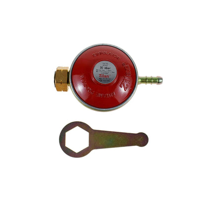 Pachet aragaz 3 ochiuri, 62x36 cm. (ceas pentru butelie, 2 m furtun pentru gaz, 3 coliere pentru furtun, aprinzator, culoare: alb) cod: ZLN 0032W_A - 221.ro