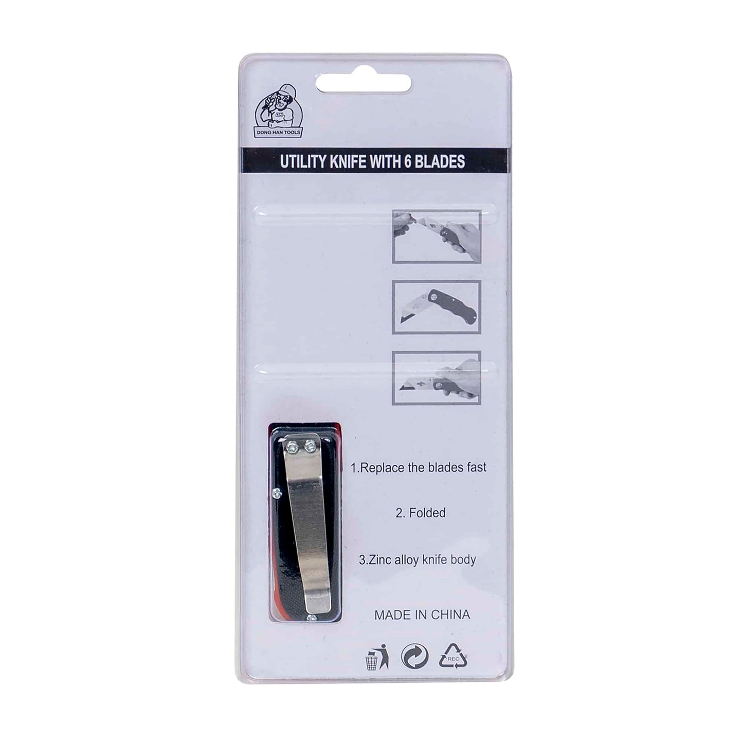 Cutter cu autoblocare si 5 rezerve 150 x 25 x 20mm / ZLN 0062