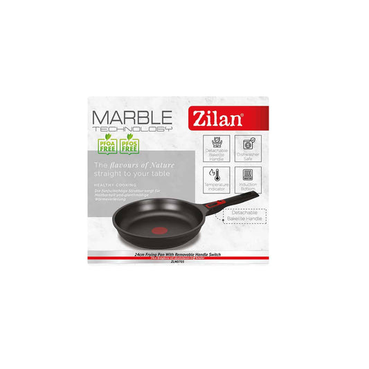 Tigaie ZILAN din ceramica, diametru 24cm, baza inductie / ZLN 0705 - 221.ro