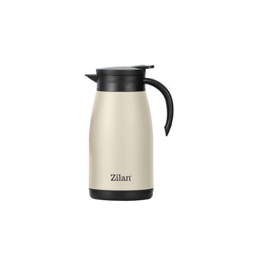 Termos tip ceainic ZILAN, capacitate 1L, crem / ZLN 0769