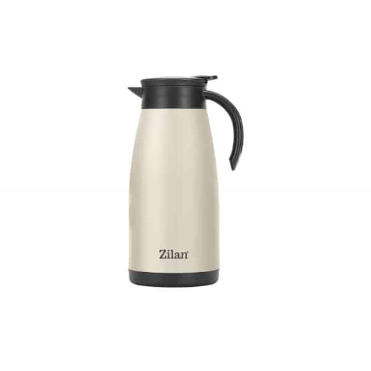 Termos tip ceainic ZILAN, capacitate 1.5L, crem / ZLN 0783