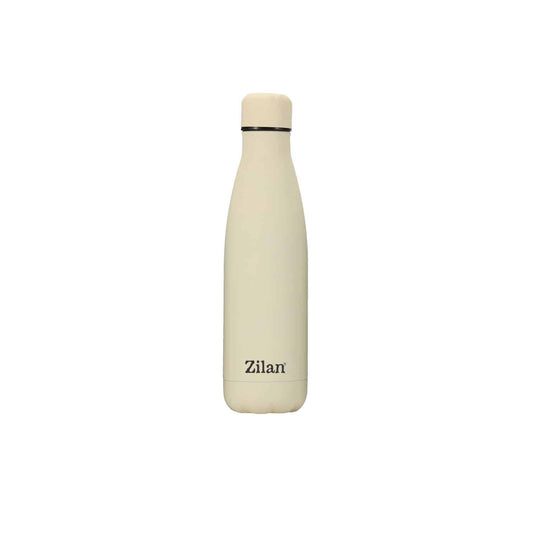 Termos tip sticla, interior inox, capacitate 500ml ZILAN, crem / ZLN 0821