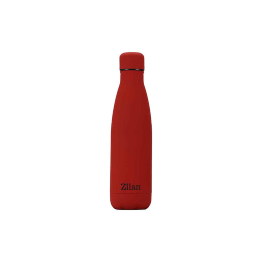 Termos tip sticla, interior inox, capacitate 500ml ZILAN, rosu / ZLN 0823