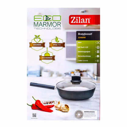 Tigaie adanca din aluminiu cu capac, 28cm / ZLN 0898