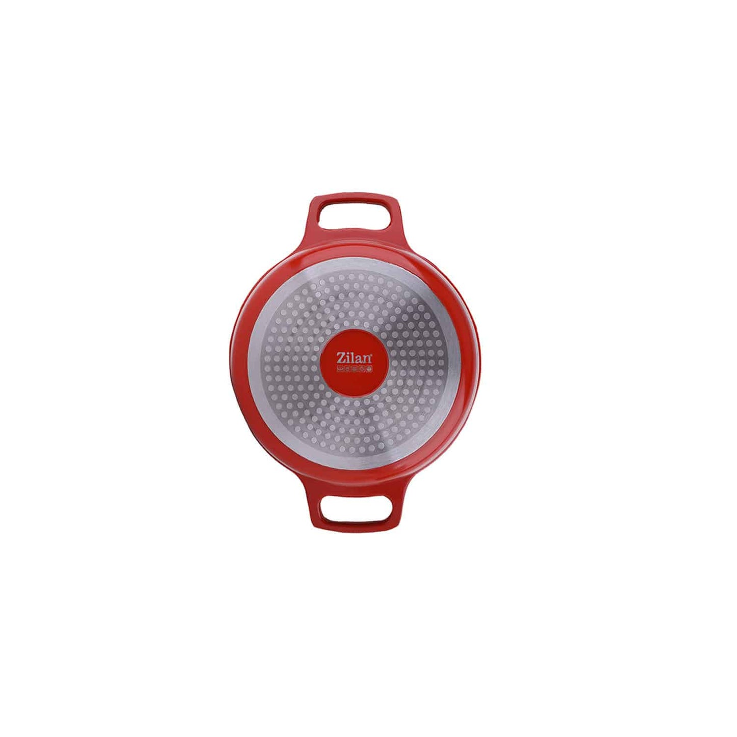 Oala cu capac ZILAN, din ceramica, diametru 28cm, capacitate 5l, rosu / ZLN 0903