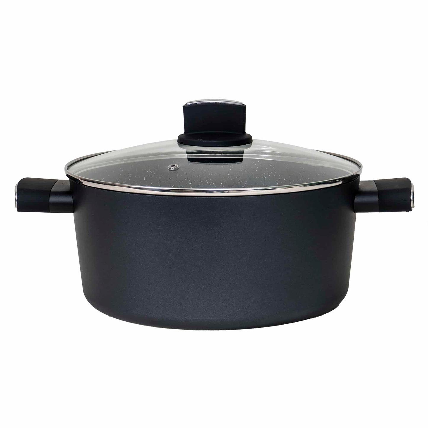 Set oale, 9 piese din aluminiu, compus din 4 oale cu manere ,1 tigaie, 4 capace sticla termorezistente / ZLN 0942