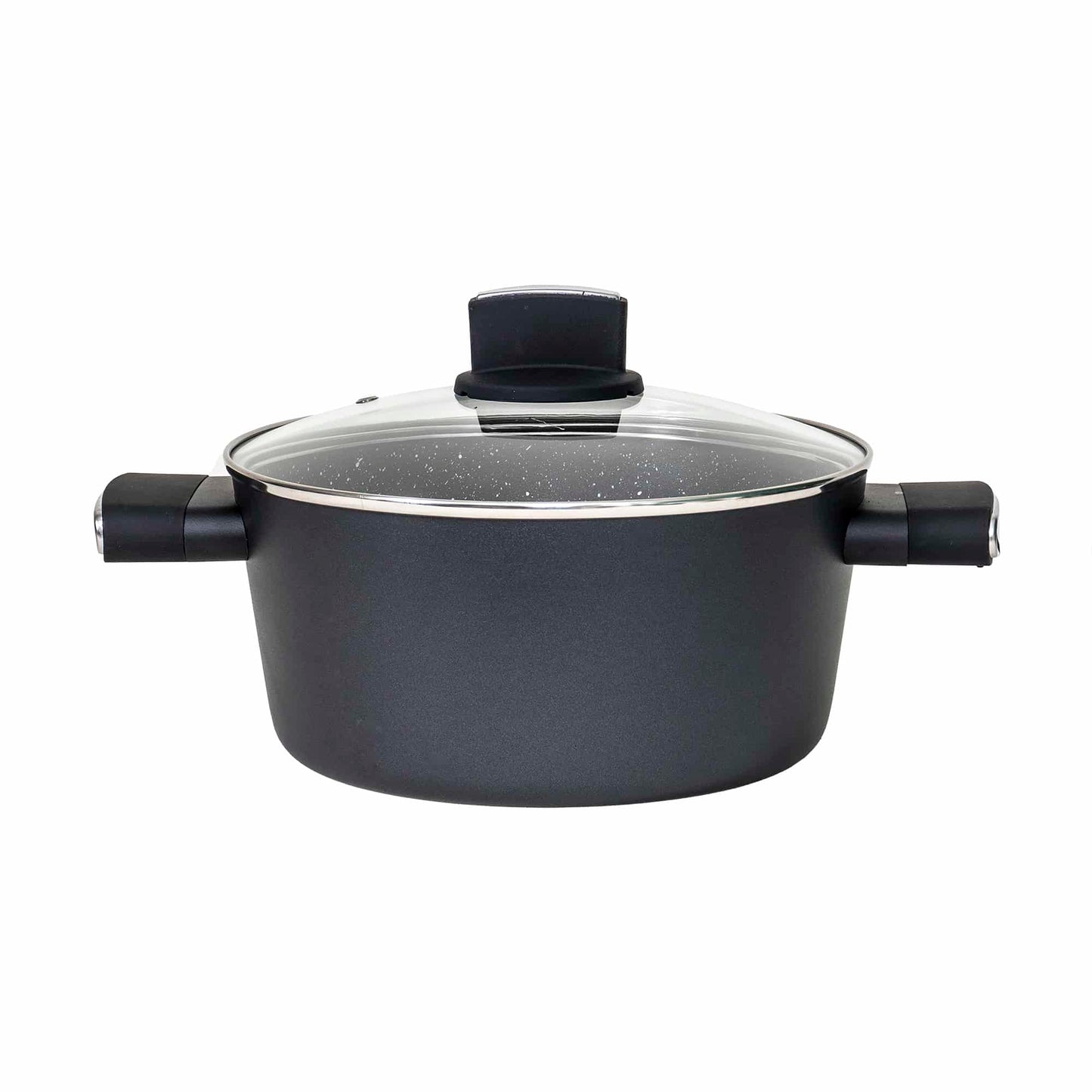 Set oale, 9 piese din aluminiu, compus din 4 oale cu manere ,1 tigaie, 4 capace sticla termorezistente / ZLN 0942