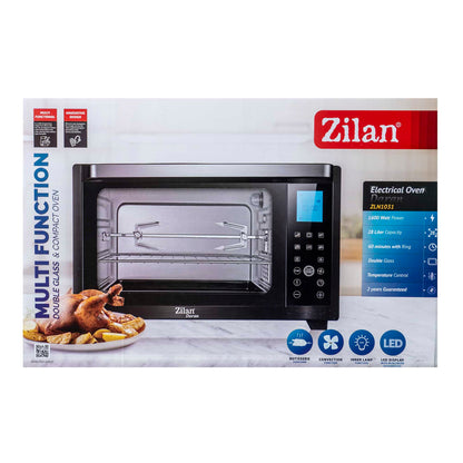 Cuptor electric Zilan, putere 1600W, capacitate 28L, temperatura reglabila, digital / ZLN 1031